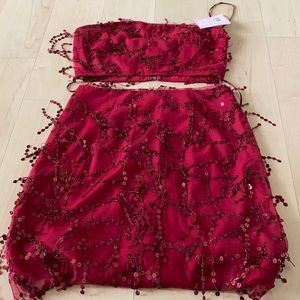 Women’s top and skirt